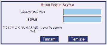 ID:93 K:208 Candidates can participate in the exam with this document and other required documents. Unit Access Page The screen shown in Figure 4 is used to access unit access page.