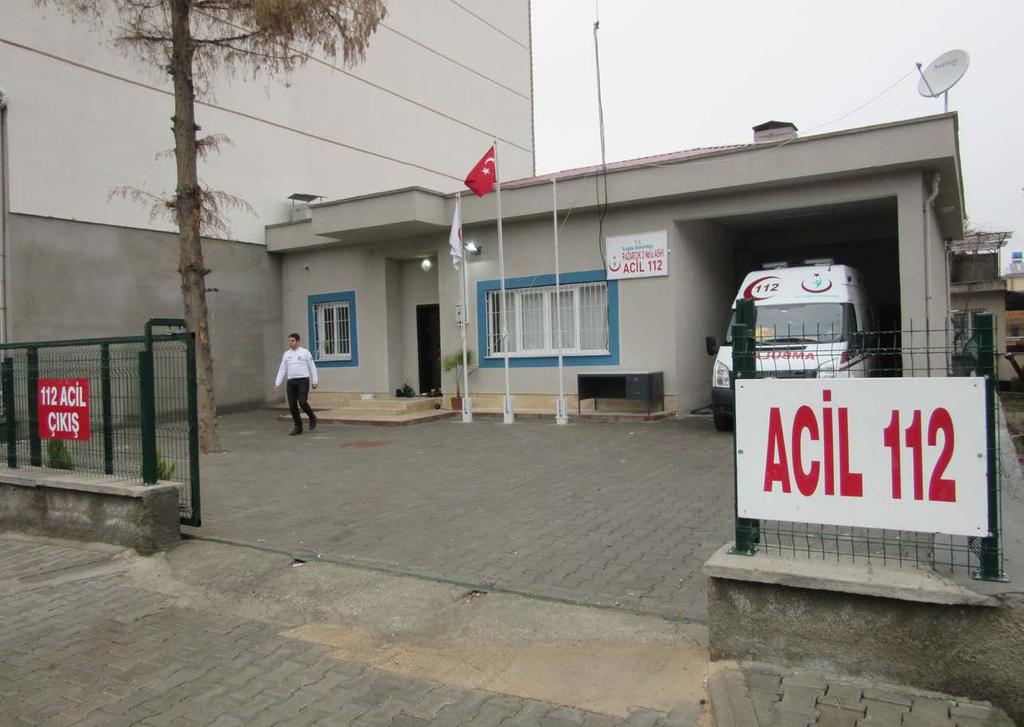 Ambulans Park Alanından oluşan Pazarcık 112