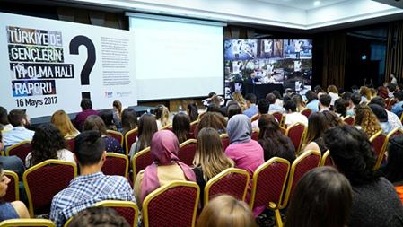 Toplantının 3. gününde Ulusal Gençlik Parlamentosu sekretaryasını yürüten Habitat Derneği nin Türkiye de Gençlerin İyi Olma Hali ni ortaya koymak için gerçekleştirdiği araştırmaya yer verildi.