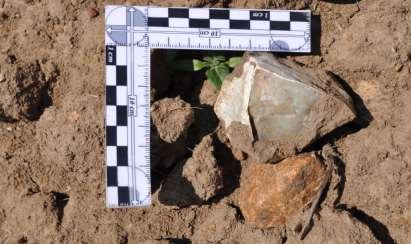 arazilerde yapılan araştırmalarda Bahadırlı köy yolu üzerinde tespit edilen 3 lokalitede yoğun bir şekilde Paleolitik bulguya rastlanılmıştır.