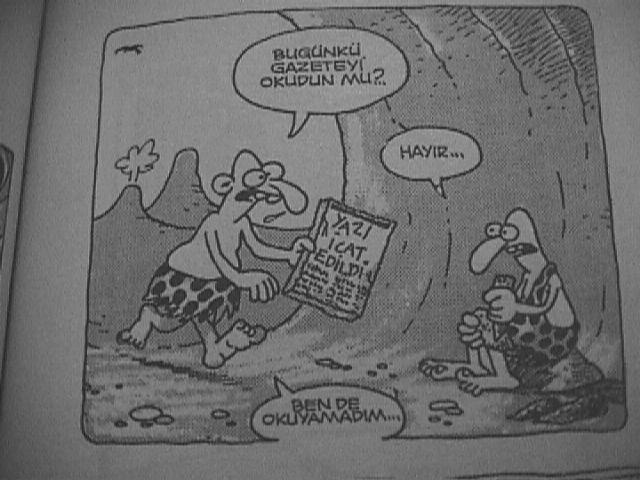 EK 3 Aşağıda bir icatla ilgili karikatürlere yer