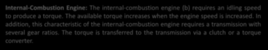 The available torque increases when the engine speed is increased.