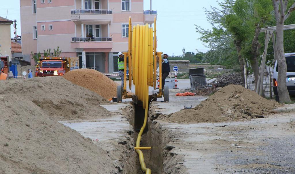 DOĞALGAZ ÇALIŞMALARI Larende, Sümer ve Yenişehir Mahallelerindeki doğalgaz çalışmaları