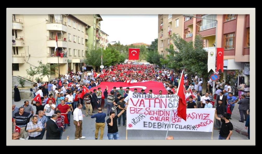 Sungurlu Belediyesi, Siyasi Partiler ve Sivil Toplum Kuruluşları tarafından organize olan vatandaşlar, Dispanser önünde bir araya gelerek Atatürk Anıtı