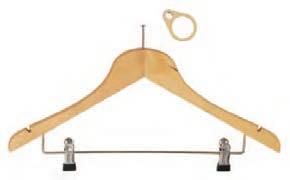 Wooden Hanger Ahşap Askı With standard bar and anti-theft pin Çivili ve