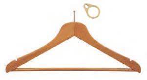 004 Wooden Skirt Hanger Ahşap Etek Askısı For skirts with anti-theft pin