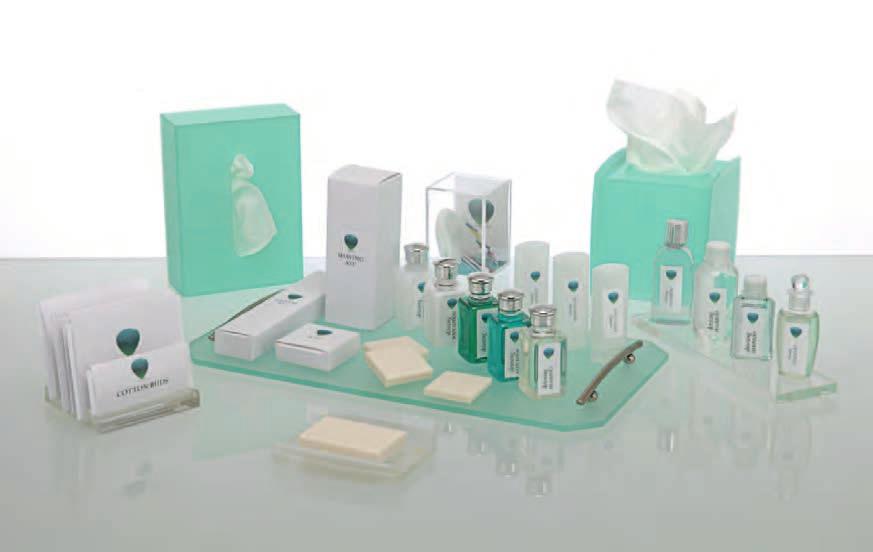 SPA Green 64 Product List Shampoo / Shower Gel / Body Lotion / Hair Conditioner / Bath Foam / Soap / Soap in Box / Shower Cap / Sanitary Bag / Cotton Disk / Sewing Kit / Shaving Kit / Dental Kit /