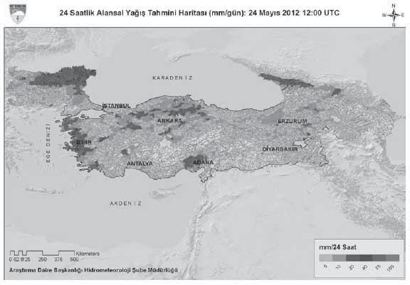 Konsepti ekil 6(a): 24 saatlik alansal ya tahmini