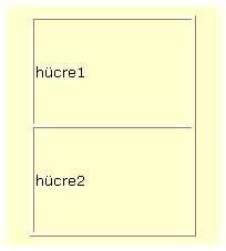 width ve height parametreleri resimler konusunda gördüğümüz gibi tabloda en ve boy uzunluğunu belirtir.