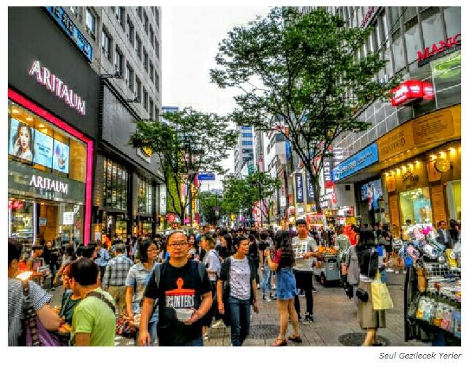 3. Seul Myeongdong (Myeong-dong) Alışveriş Caddesi 4.