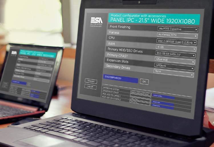 Endüstriyel PC Konfigürasyon Aracı ESA Automation, tüm satış ağını marifetli PC Konfigürasyon Aracı ile donatmıştır.