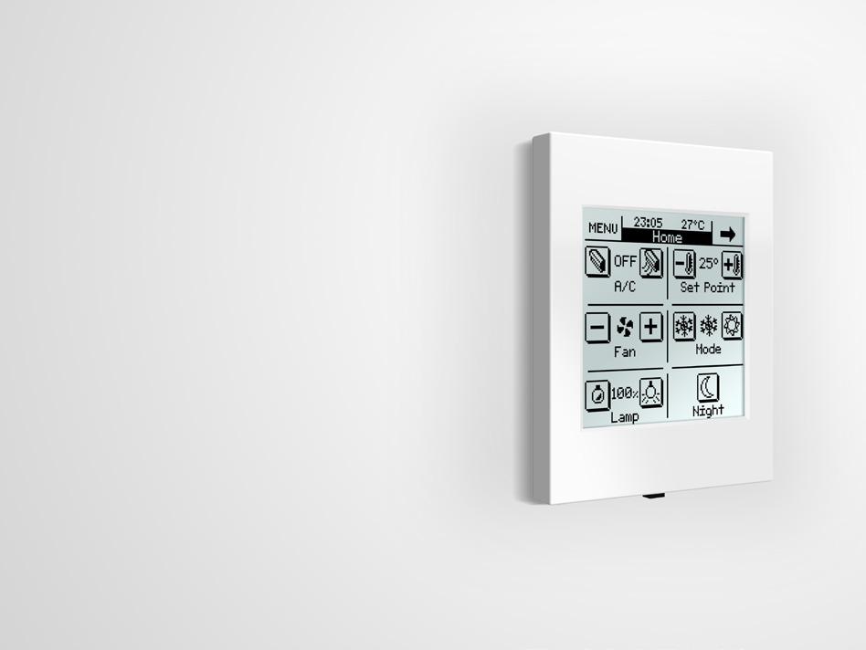 InZennio Z38i InZennio Z38i dokunmatik panel siyah/beyaz 3,8 ekranı