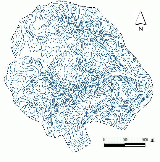 Küçükelmalı Gölet Havzasının Toprak Koruma Önlemlerine Göre Arazi Kullanım Planlaması Şekil 2.1. Küçükelmalı havzasının topoğrafik haritası Şekil 2.2. Küçükelmalı havzasındaki alt havzalar Çizelge 2.