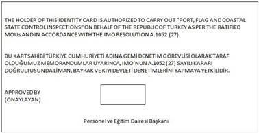 tarih esas alınarak inşa yılı, e) Geminin sahibi veya işleteninin ismi ve adresi, f) Geminin dökme sıvı veya katı yük taşıması durumunda, geminin seçiminden sorumlu