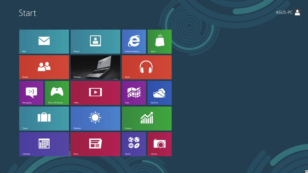 Windows Kullanıcı Arabirimi Window Kullanıcı Arayüzü (UI) Windows 8'de kullanılan karo tabanlı bir ekrandır. PC'nizde çalışırken kullanabileceğiniz aşağıdaki özellikleri içerir.