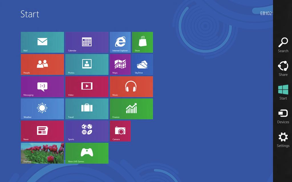 Windows 8'de Bağlanma Wi-Fi bağlantısı 1. Başlat ekranından veya herhangi bir uygulama modundan Sihirli çubuğu başlatın.
