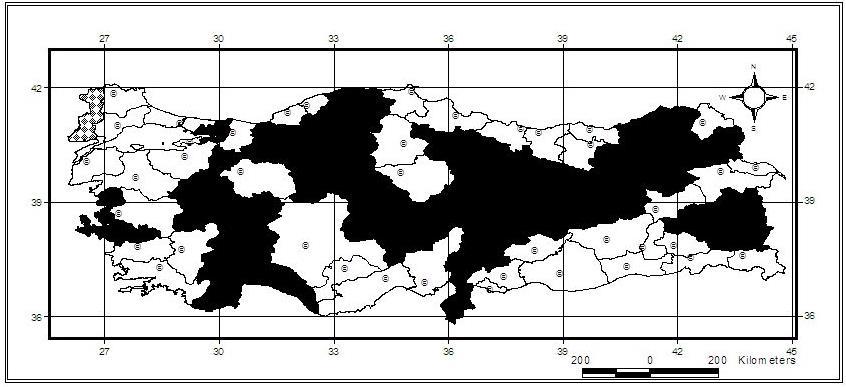 30 Harita 5.3. Vadonia unipunctata unipunctata nın Türkiye yayılışı Cins PSEUDOVADONIA Lobanov, Danilevsky & Murzin, 1981:787 [Tip tür: Leptura livida Fabricius, 1776] Pseudovadonia livida