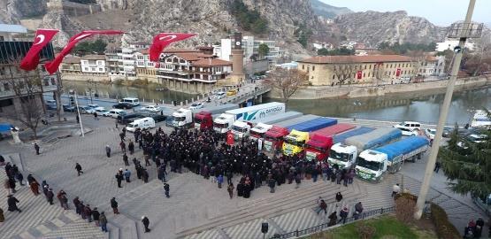 ihtiyaç malzemesi müdürlüğümüz tarafından Hatay ili Cilvegöz sınır kapısında Türk Kızılay yetkililerine