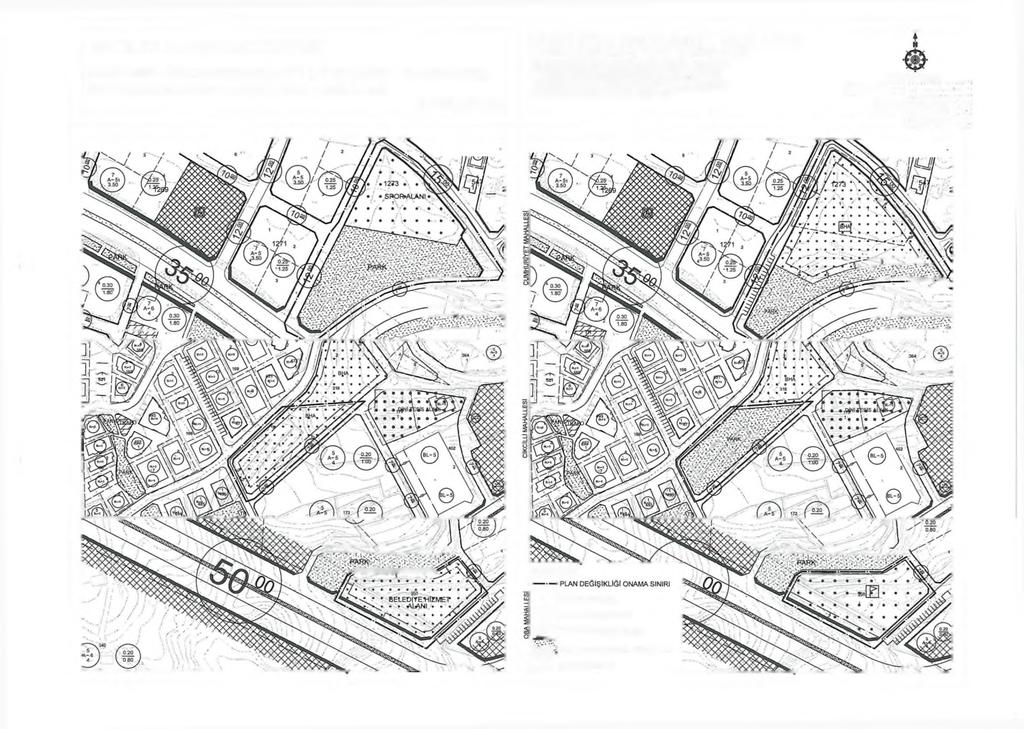 ANTALYA ALANYA BELEDİYESİ ADA/PARSEL NO:1273/1(CUMHURİYET), 316/1 (CİKCİLLİ)/E 35Û/1(OBA) PAFTA N0:028-D-16-C-4-D/028-D-21 -B-1-C/20-M-3-C MEVCUT PLAN