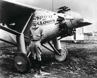 1927 P A R K E R Kanatlandı. Charles Lindbergh, Spirit of St.