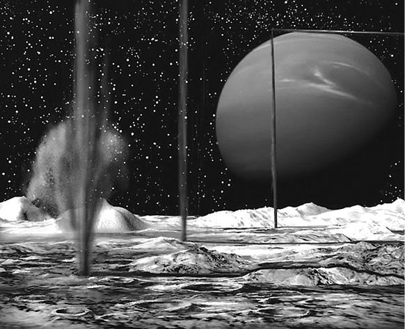 Triton da 15 km kadar yükseğe azot püskürten gayzerler vardır. Güneş Sistemi nin üçüncü cüce gezegeni Eris tir. İlk kez Ocak 2005 te gözlemlenen Eris, Plüton dan daha büyüktür.