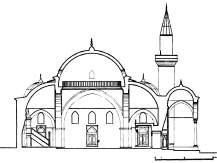 Plan ve Mimari Özellikleri: Lâla Paşa Külliyesi; cami, saray, mektep, hamam, muvakkithane ve şadırvandan oluşan bir Osmanlı külliyesidir. Külliyeden günümüze cami ve hamam ulaşmıştır.