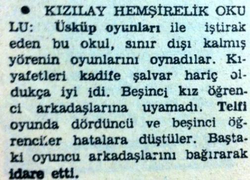 "Yarışmaya gelen ekipler tez hazırlarlardı. O yörenin tarihçesi, oyunların hikayeleri, derlenmiş notları, kostümleri kapsayan bu tez de jüri tarafından değerlendirilirdi.