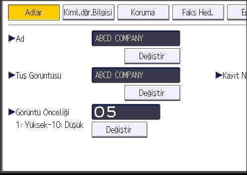 6. Tarama 8. "Başlığı Seç" altında kullanmak istediğiniz sınıflandırma için tuşa basın. Seçebileceğiniz tuşlar aşağıdaki gibidir: [Sık]: Başlangıçta gösterilen sayfaya eklenir.