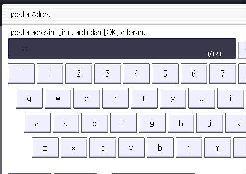 12. [Eposta / İnternet Faks Hedefi] veya [Yalnızca İnternet Faks Hedefi] öğesini seçin.