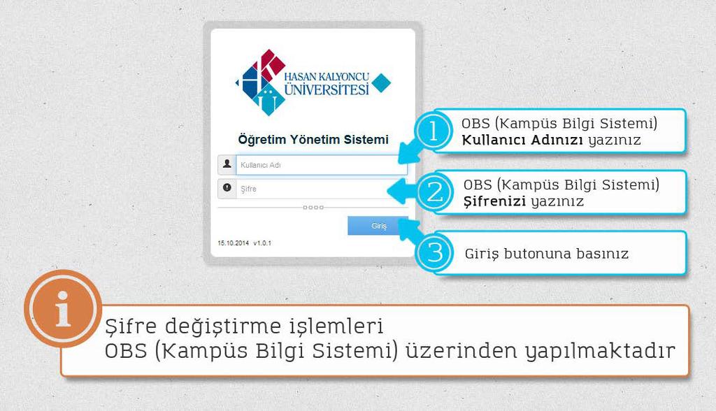 I. SİSTEME GİRİŞ http://oys.hku.edu.