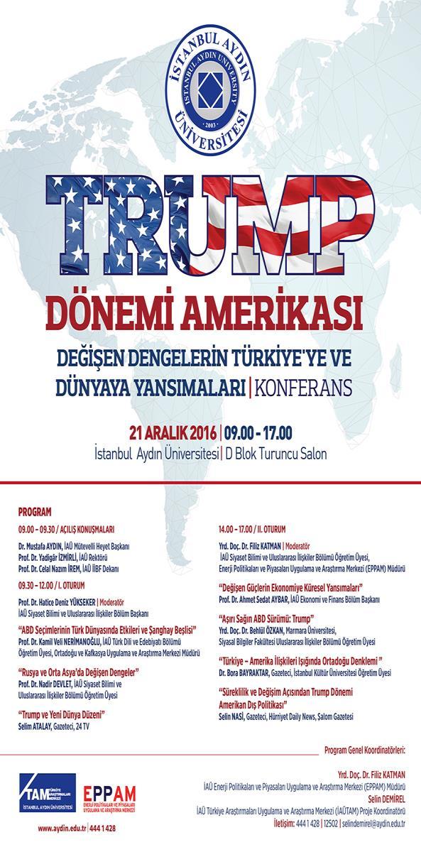 Türkiye - Amerika ilişkilerinin tarihini dikkate alarak, son dönem olaylarını değerlendirmeyi ve siyasi bakışın bilimsel temelini ortaya koymayı amaçlayan konferans iki
