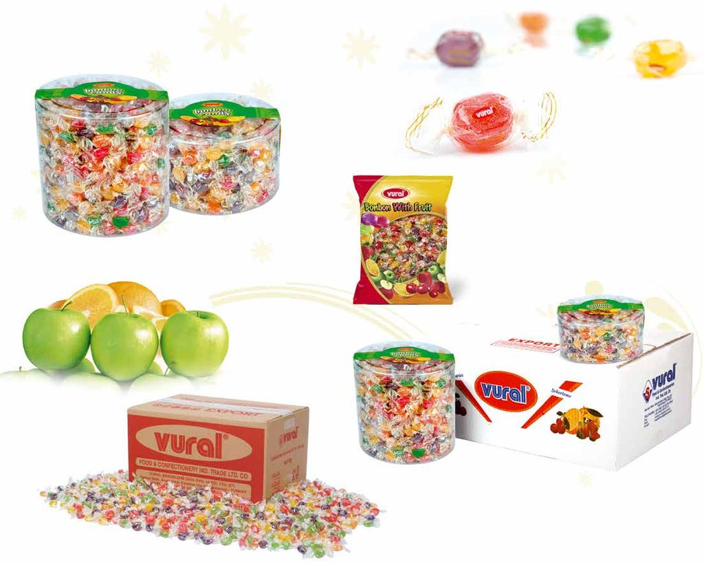 MEYVE AROMALI MİNİK BONBON ŞEKER Tiny Bonbon Candy with Fruit