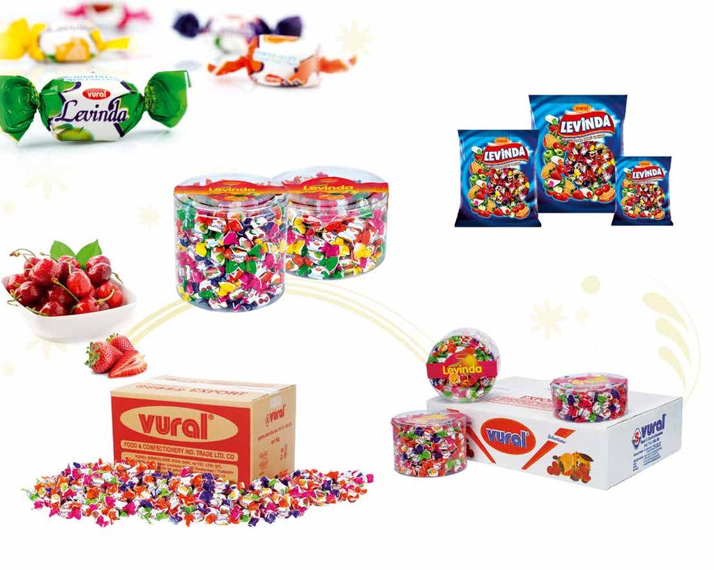 MEYVE AROMALI DOLGULU ŞEKER Center Filled Candy with Fruit Flavour M 4003 300 gr.