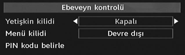 Kanal Listesi Kanal Listesi seçeneğine gitmek için veya tuşlarını kullanınız. Kanal Listesi Menüsü nü değiştirmek için veya tuşlarını kullanınız.