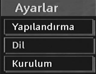 Eğer Zaman Dilimi Ayarı olarak MANUEL seçilirse, Zaman Dilimi değiştirilebilir: veya tuşuna basarak, Zaman Dilimi seçeneğini seçiniz.