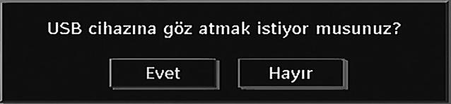 HAYIR seçeneğini seçin ve iptal etmek için Tamam tuşuna basın. veya düğmesine basarak Evet i seçin ve tüm kanalları silmek için Tamam tuşuna basın.