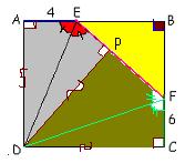 .. DP EF çizildiğide ; DAE DPE (AKA) DA = DP ve AE = EP = DP = DC uluduğud DPF DCF lur ki PF = FC =6 dır. EF = EP + PF = AE + CF =+6= A, B ve C ktlrıı çemere gre kuvvetleri yzıldığıd ; AD. AE = AP.