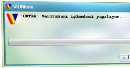 VioMenu kısayolu ile program çalıştırılır ve program ilk açılış