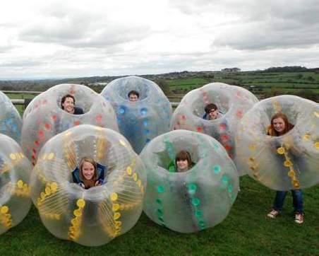 ZORB Soccer, geleneksel futbol oyununu katılımcı oyuncuların çift katmanlı şişme bir topun içine girip oynadıkları bir çeşit eğlenceli futbol oyunudur.