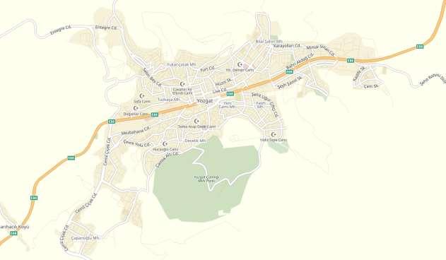 YOZGAT Yüzölçümü: 14.132 km² Nüfus: 582.