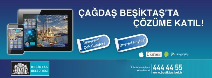 "Uygulamalar kentliyi memnun ediyor Beşiktaş Belediyesi kentlinin yanında olmayı sürdürüyor. Beşiktaş Belediyesi mobil uygulamaları ile vatandaşa daha yakın olmak istiyor.