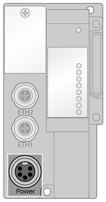 Ethernet M12-D kodlu Ethernet portları, programlama, yapılandırma ve fieldbus iletişimi için ara birim olarak kullanılır.