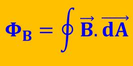 Manyetik Akı ve Gauss Yasasının Manyetik enzei ü Tıpkı elektik