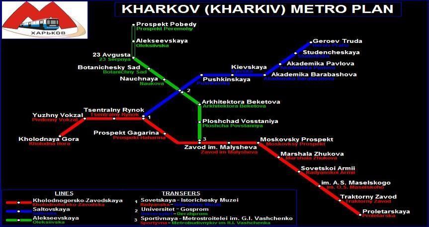 Harkov şehri yaşam masrafı : Yurtta kalan bir öğrencinin gıda ve sosyal hayat bütçesi Aylık 150 $ -250 $ arasında değişmektedir Ulaşım metro ve Metro