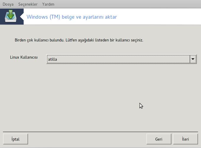 Windows kullanıcı hesapları ismi özel karakterler içerip yanlış gösterilebileceği şeklindeki migrate-assistant (transfugdrake'in arka ucu) sınırlandırmaları olabilceğini hesaba katın.