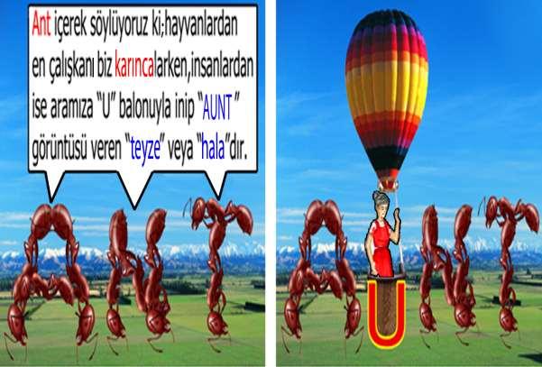 bir hala olduğu çok belli olamayan birine rastladılar.