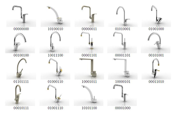 125 Figure 1. Faucet Styles (Handle at the top) Figure 2. Faucet Styles (Handle by the side) 5.