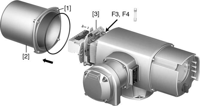 SG 05.1 SG 12.1/SGR 05.1 SGR 12.1 Kontrol ünitesi: elektronik (MWG) Arıza giderme F3/F4 sigortaların kontrolü/değiştirilmesi 1.