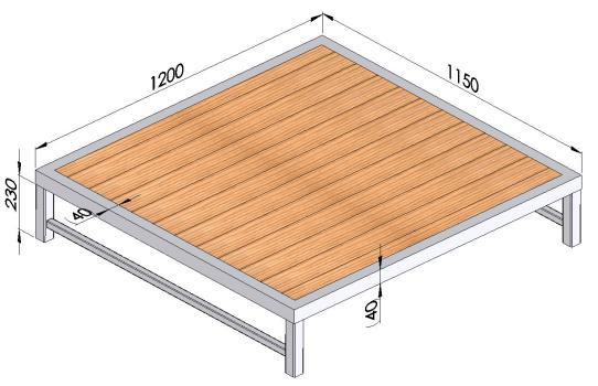 produces 12 pcs interlocks and 3 pcs (20x40x20) blocks in one press. It is the wooden pallet which produces 20 pcs interlocks and 8 pcs (20x40x20) blocks in one press.