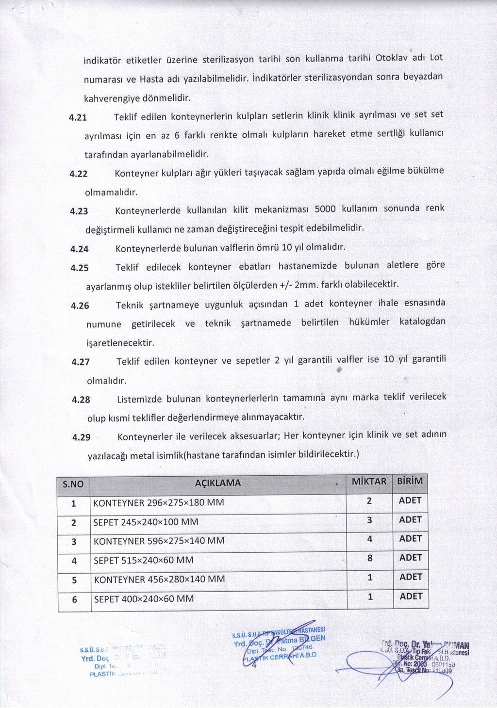 indikatör etiketler üzerine sterilizasyon tarihi son kullanma tarihi Otoklav adı Lot numarası ve Hasta adı yazılabilmelidir. indikatörler sterilizasyondan sonra beyazdan kahverengiye dönmelidir. 4.